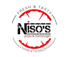 logo niso's pizza & hamburger