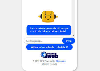 Chat Bot Pagine Web Assistenza 24h